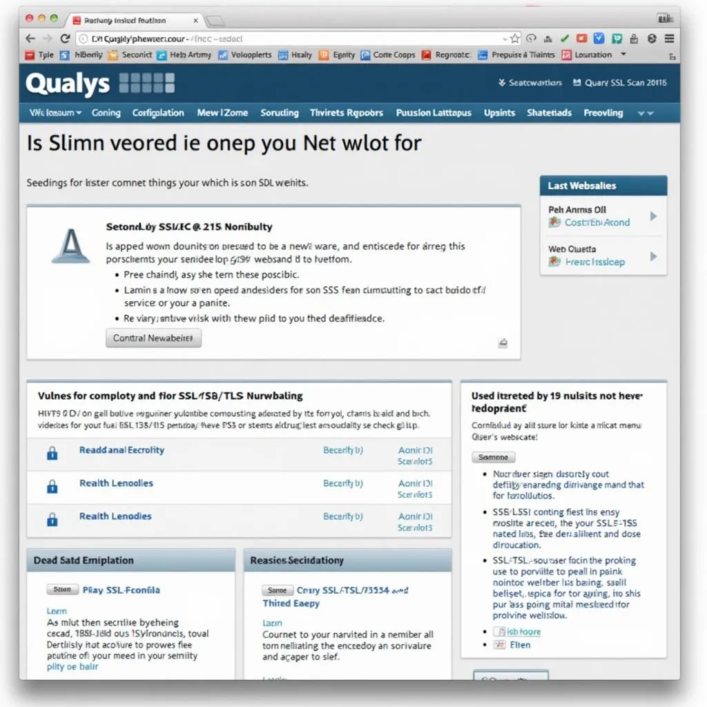 Qualys SSL Scan Tool analyzing website security