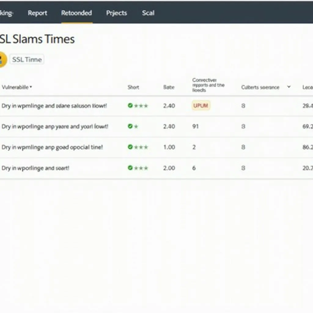 Detailed report generated by Qualys SSL Scan Tool