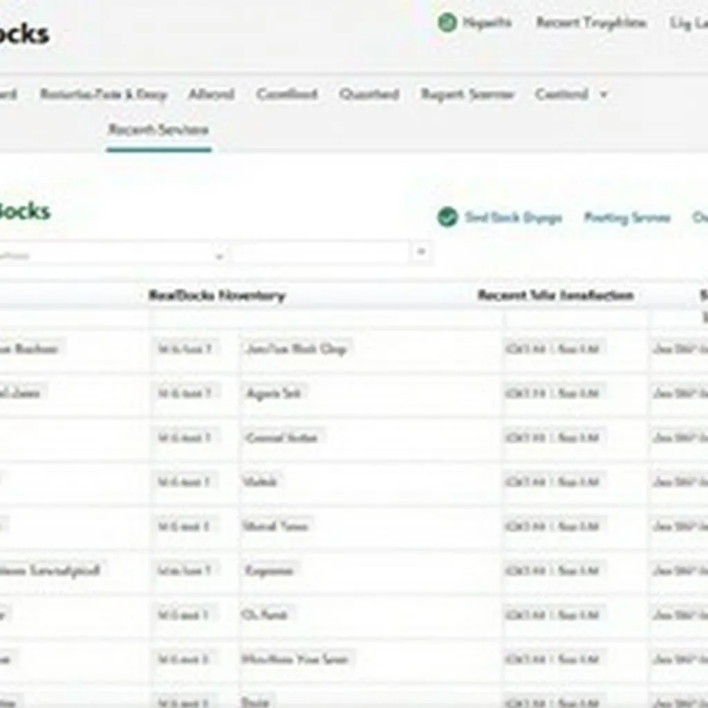 QuickBooks inventory management dashboard