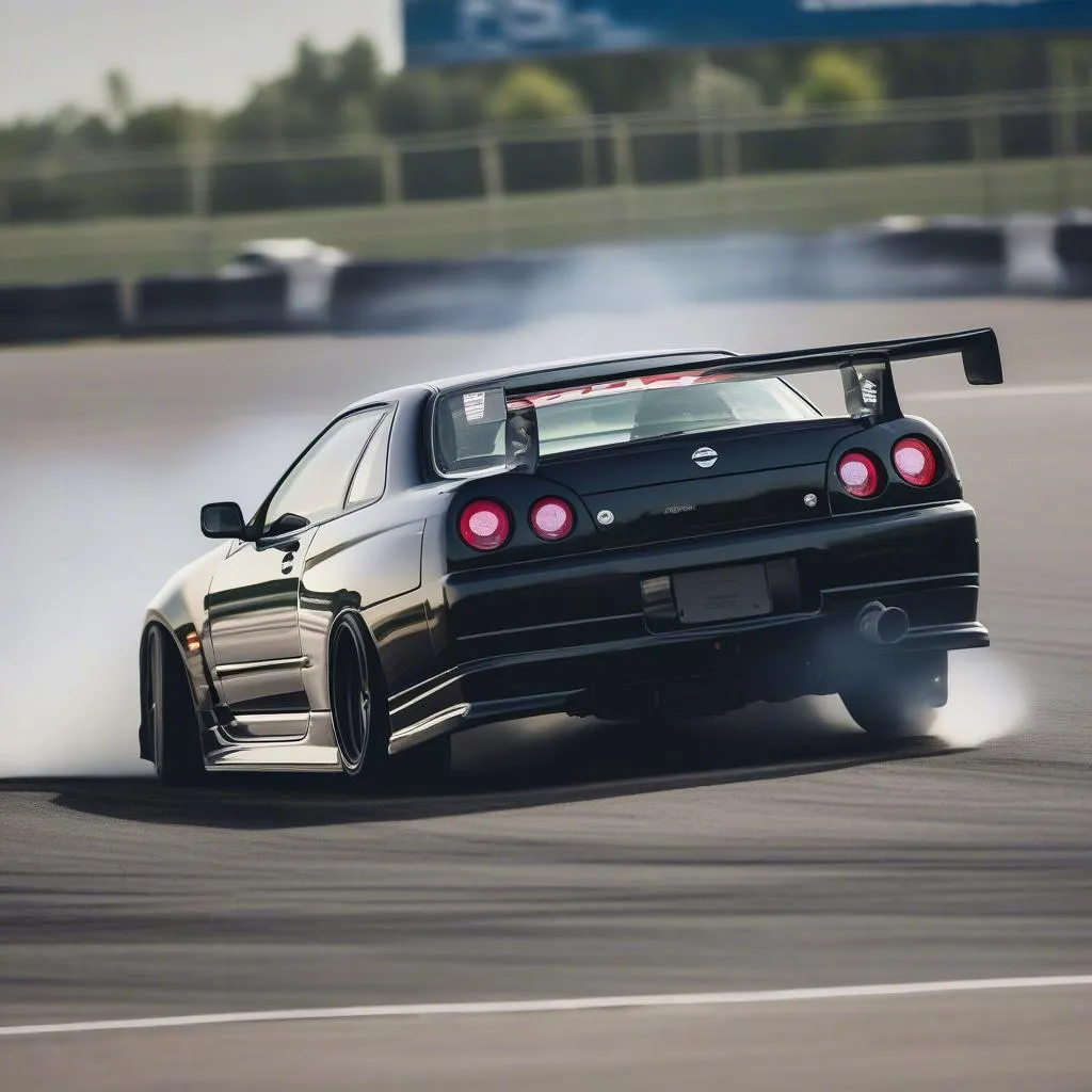 Nissan Skyline GT-R R34 Drifting