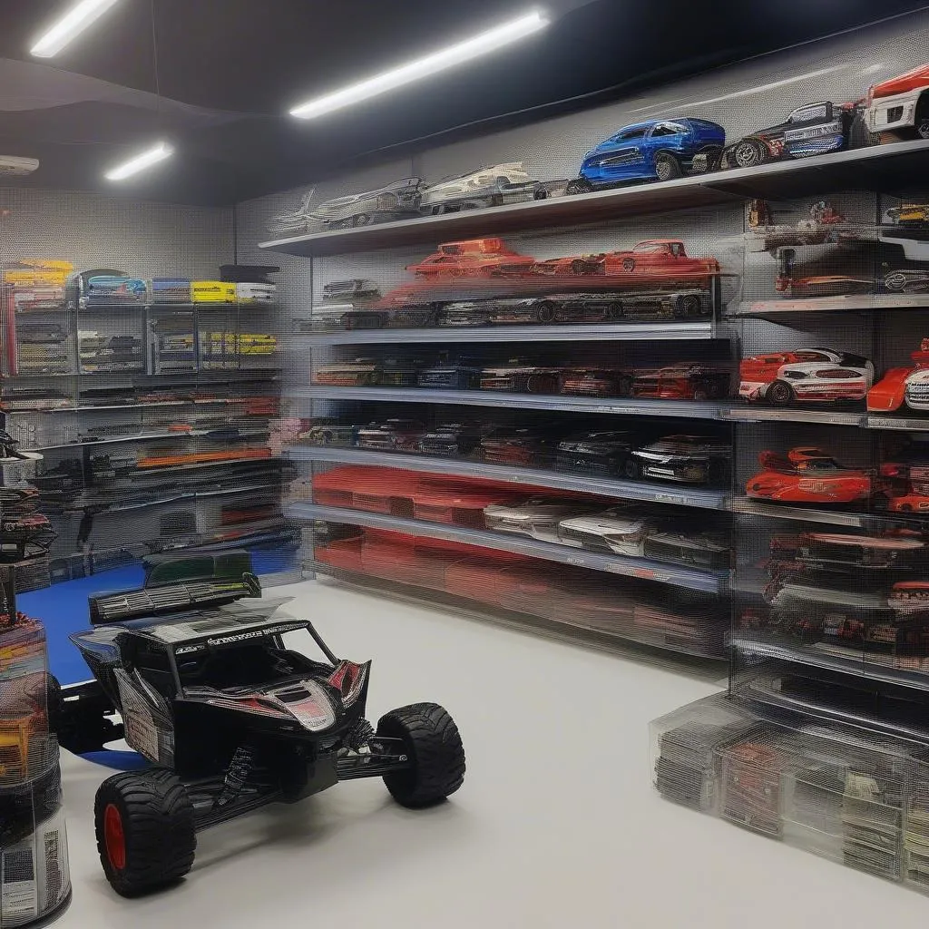 RC Car Store Interior