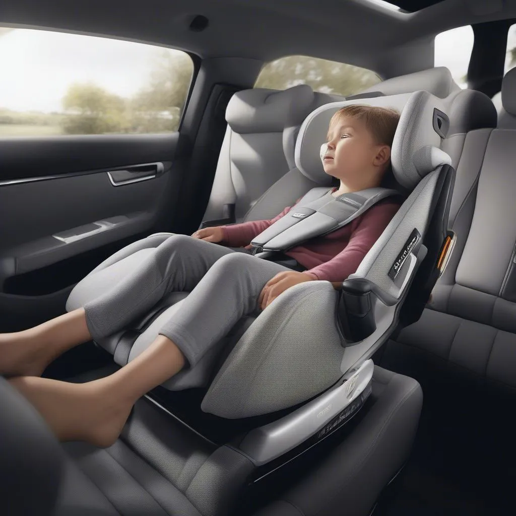 Driver experiencing the comfort of a Recaro car seat