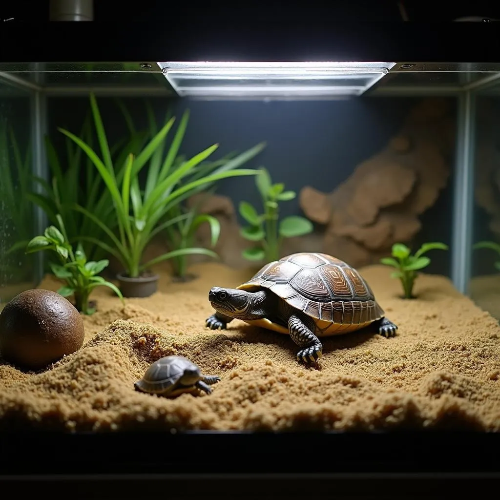 Red Eared Slider Basking Setup