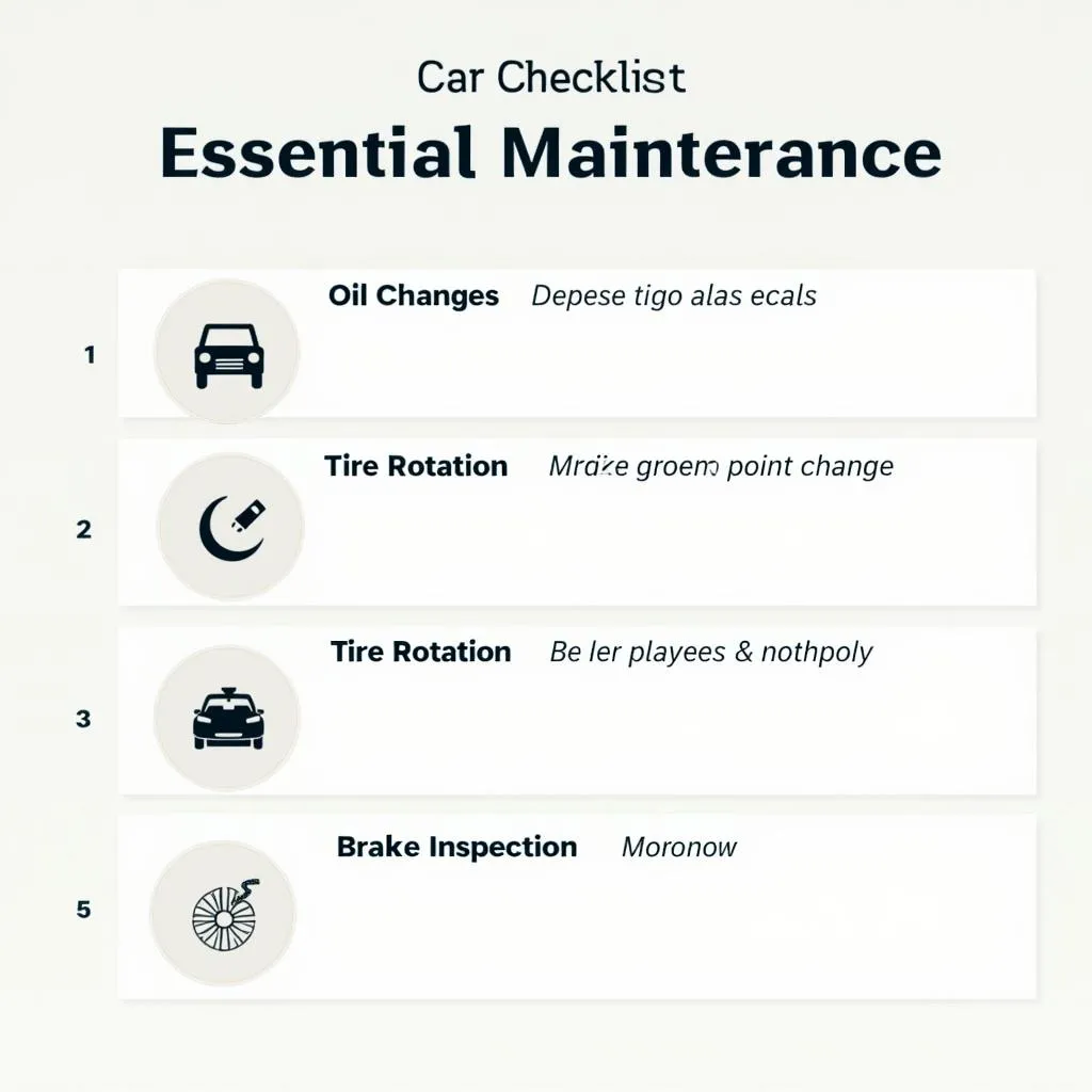 Regular Car Maintenance Checklist