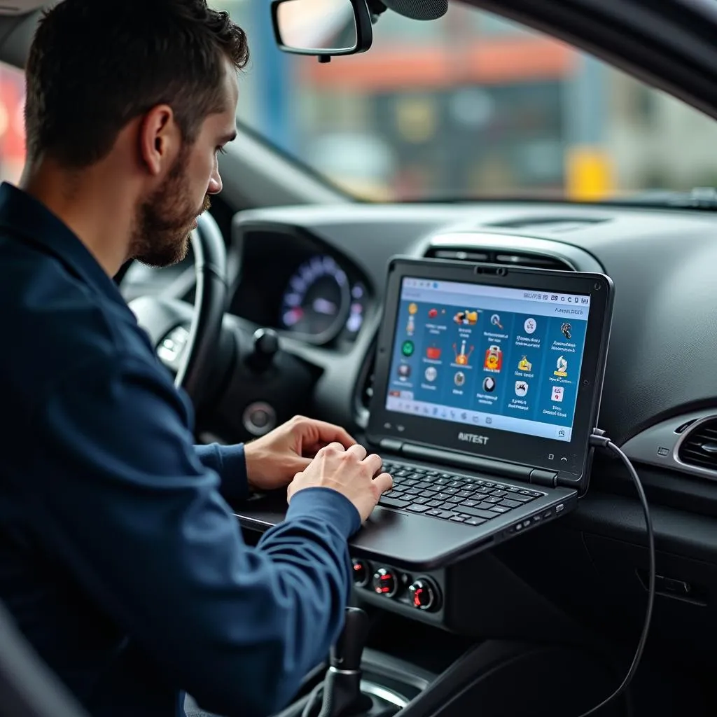 Remote Car Diagnostics Using a Laptop and OBD-II Scanner