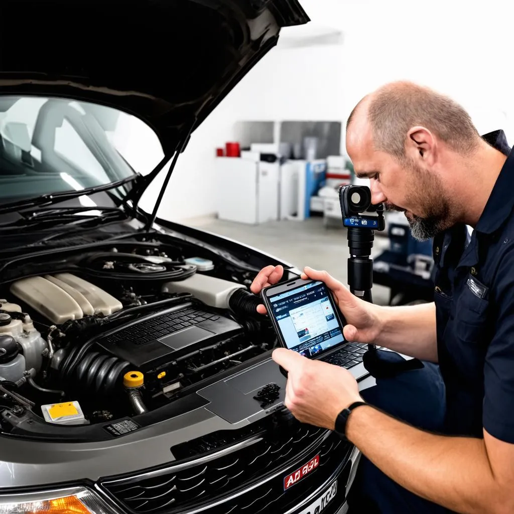 Remote Car Diagnostics with Borescope