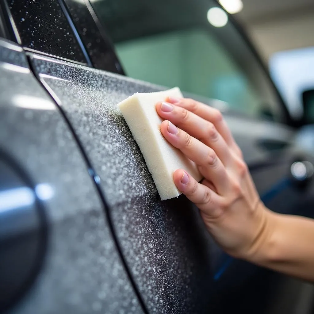 Using a Clay Bar to Remove Paint From Car