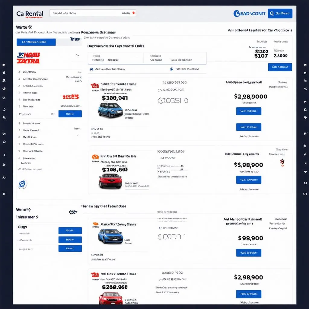 Car Rental Comparison Website