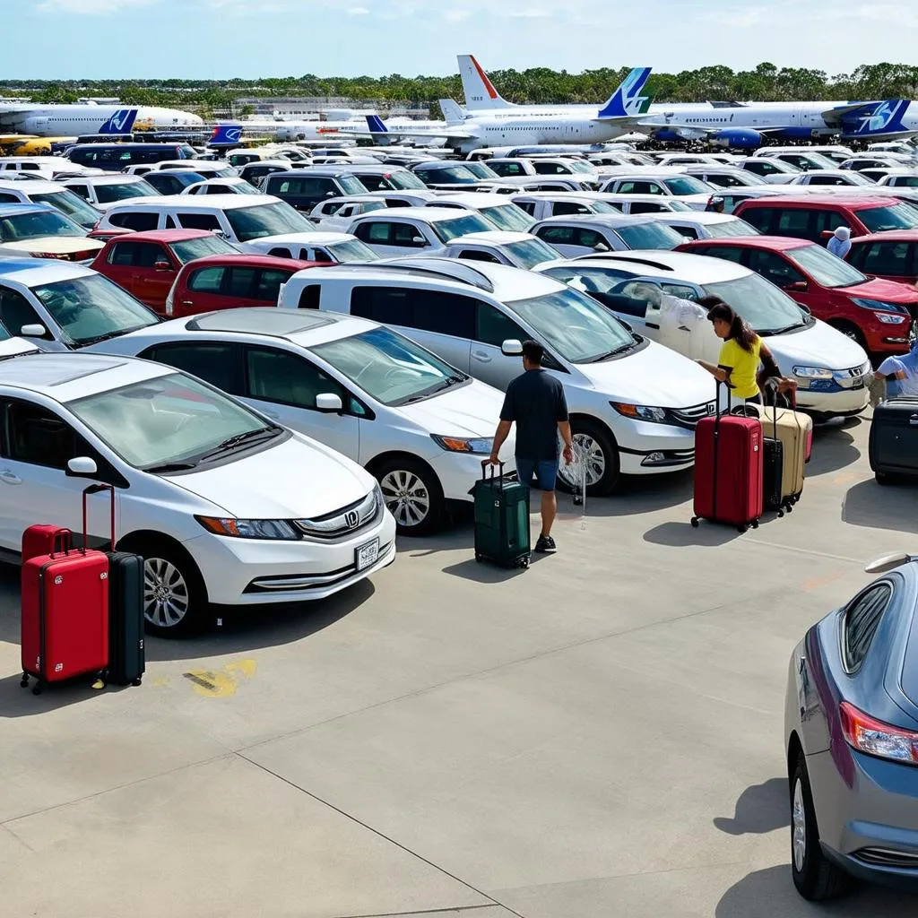 FLL Airport Car Rental Lot