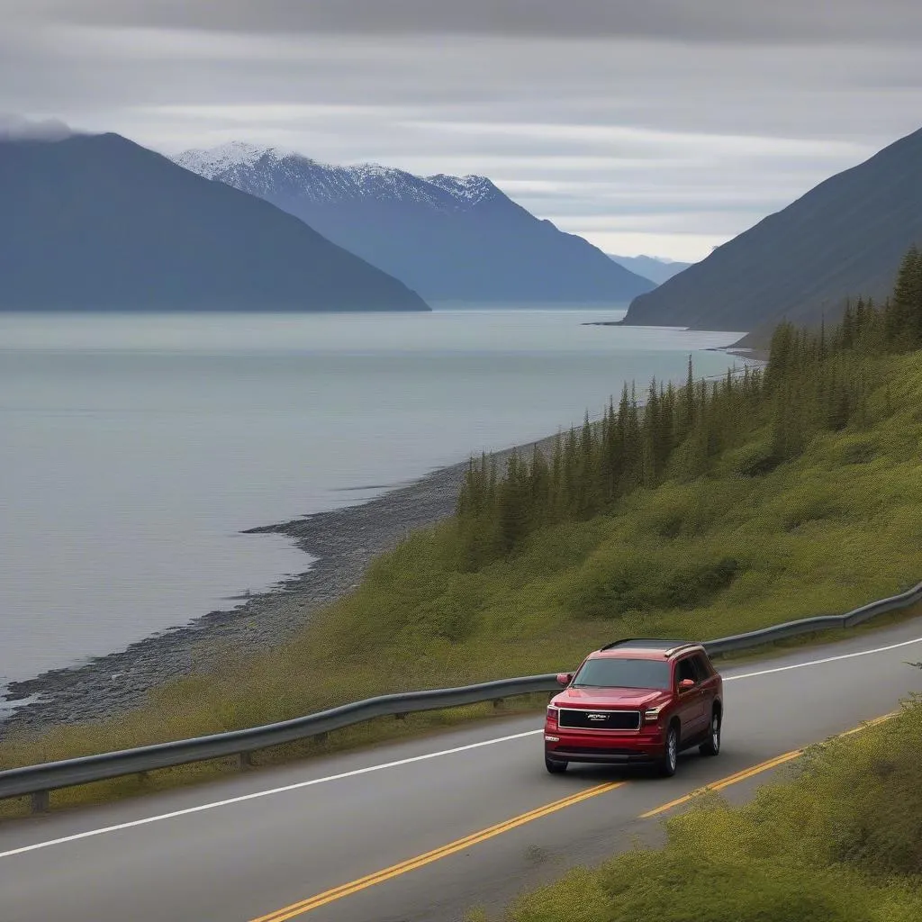 Rental Car on Seward Highway