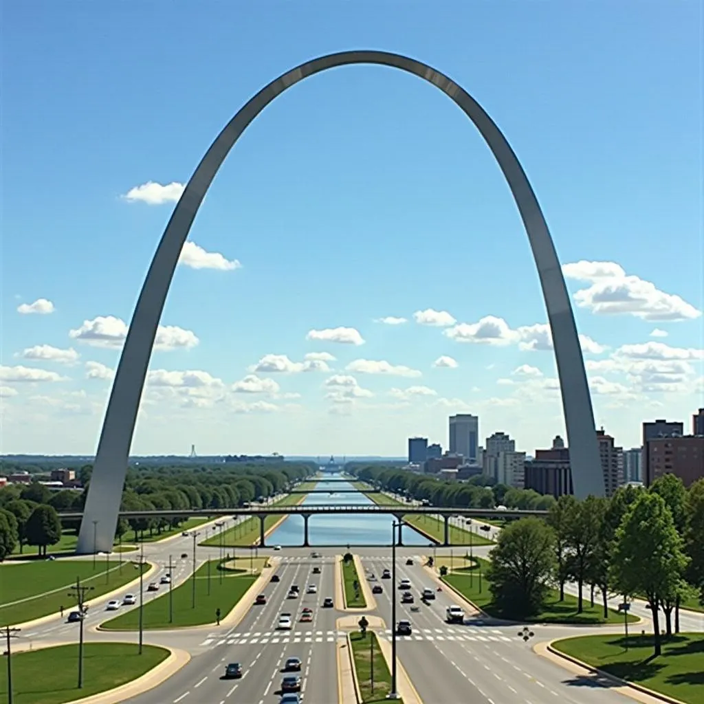 St. Louis car rental near the Gateway Arch