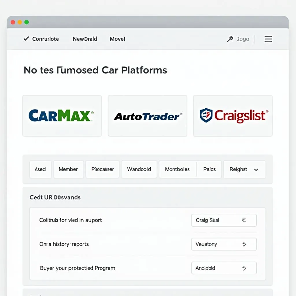 Choosing Reputable Used Car Platforms