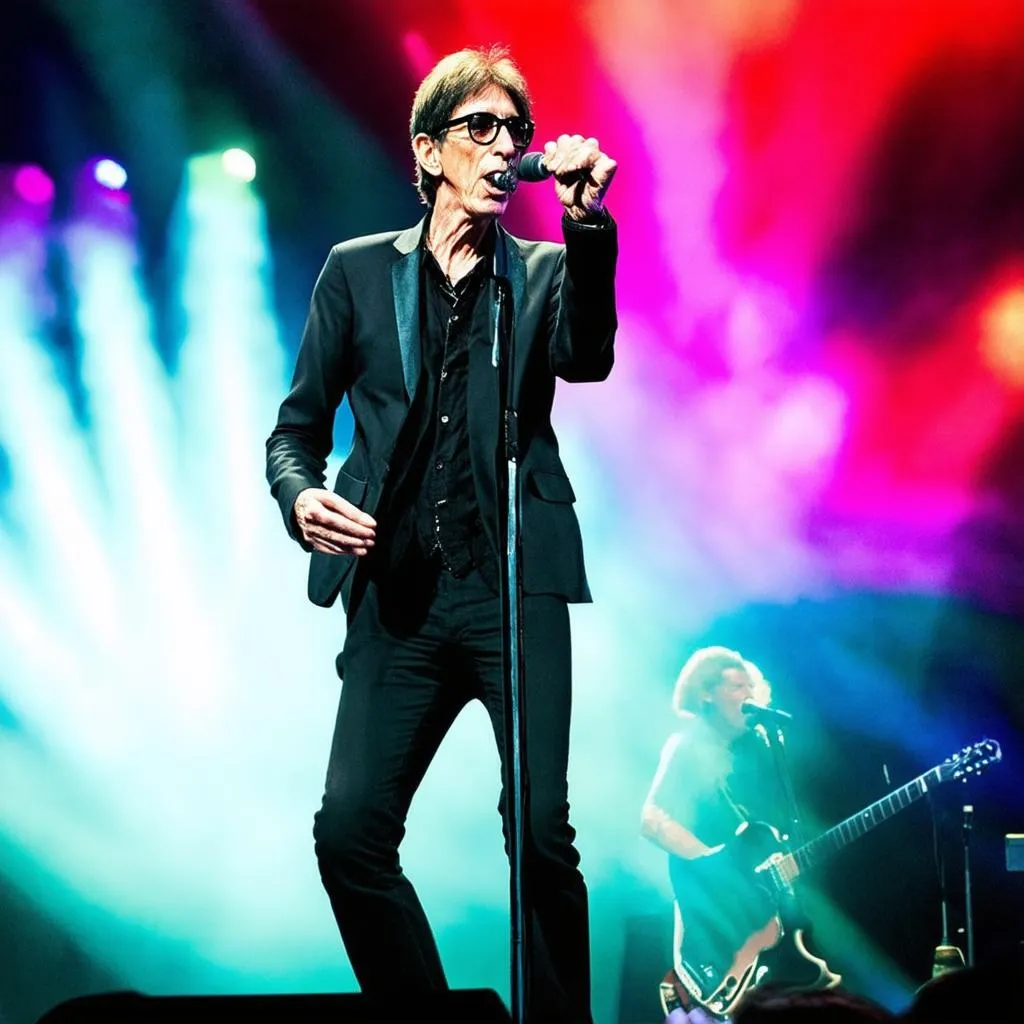 Ric Ocasek Performing with The Cars