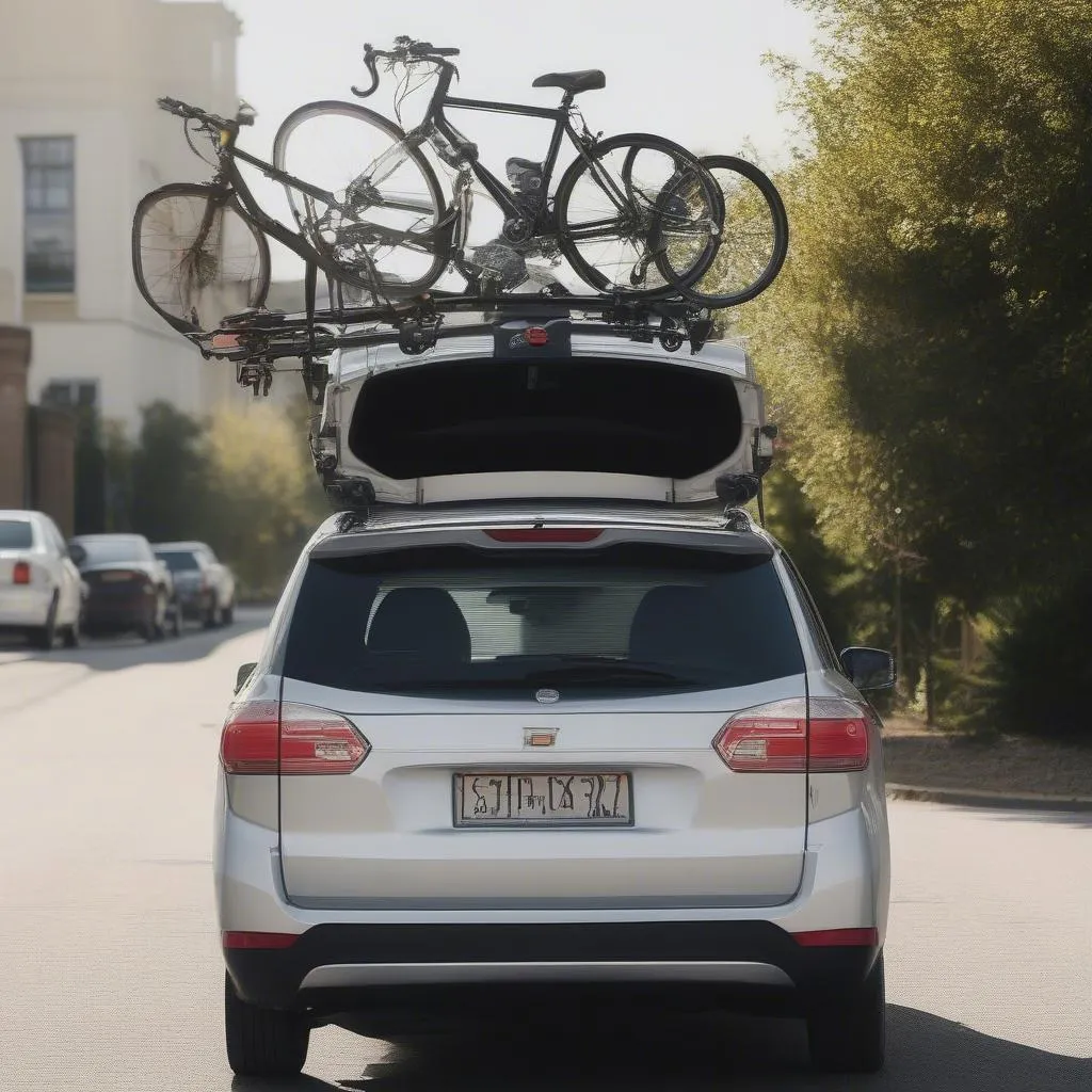 Roof-mounted Bike Holder