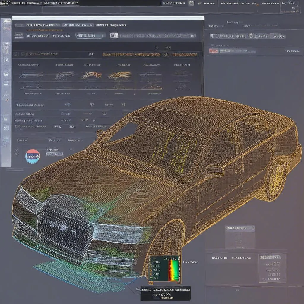 SARA Scanning Tool Displaying ECU Data