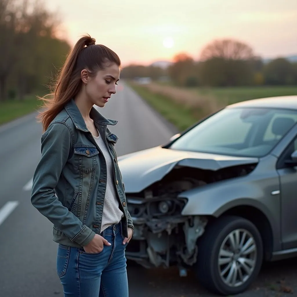 Driver shocked after car accident