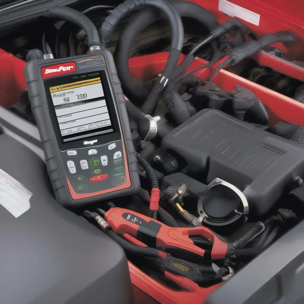 Snap-on MT2500 Diagnostic Scan Tool displaying ECU data