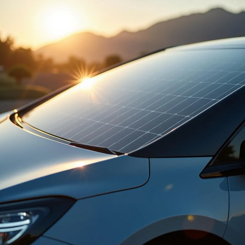 Electric Car with Solar Panel