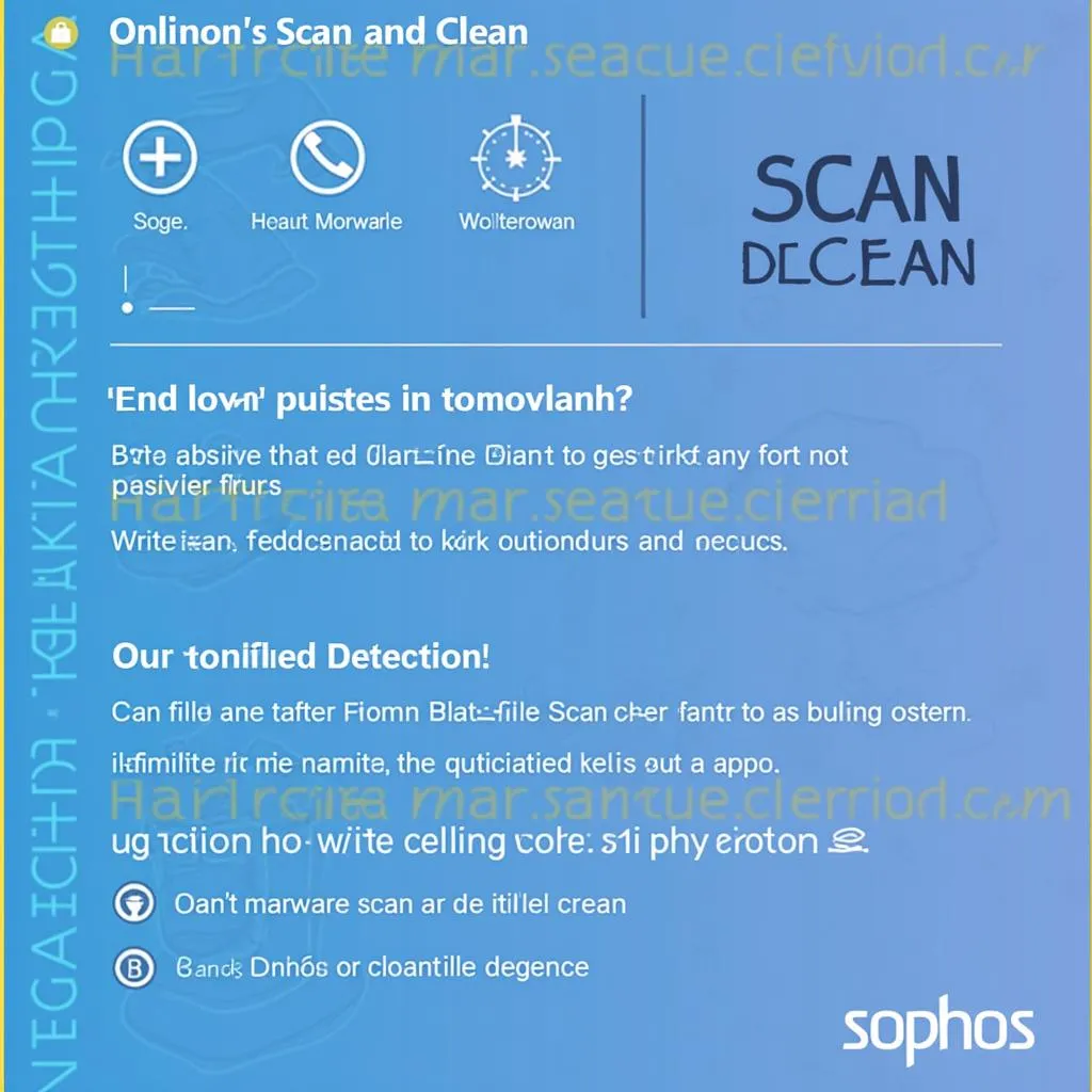 Sophos Scan and Clean Tool Interface