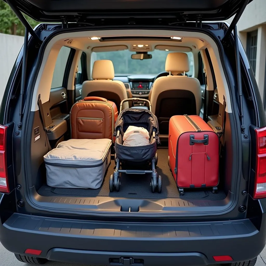 Spacious SUV Interior for Family Trips