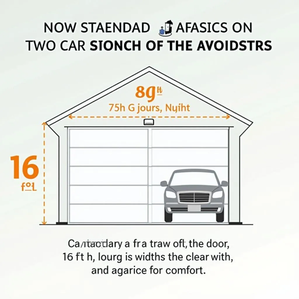 Standard two car garage door dimensions