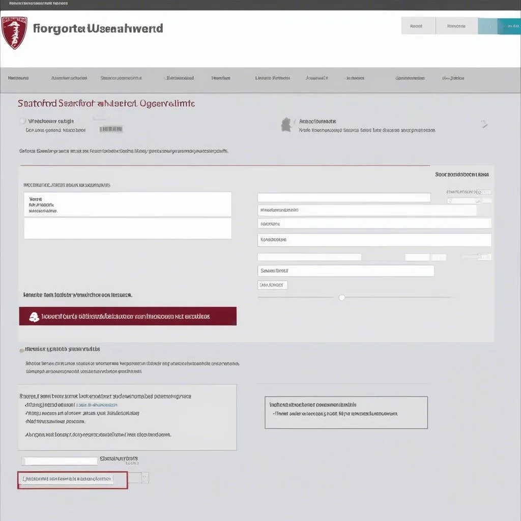 Stanford Healthcare Login Screen