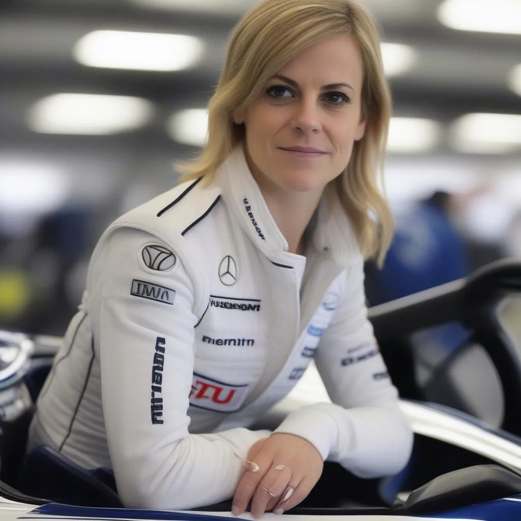 Susie Wolff, a renowned British race car driver