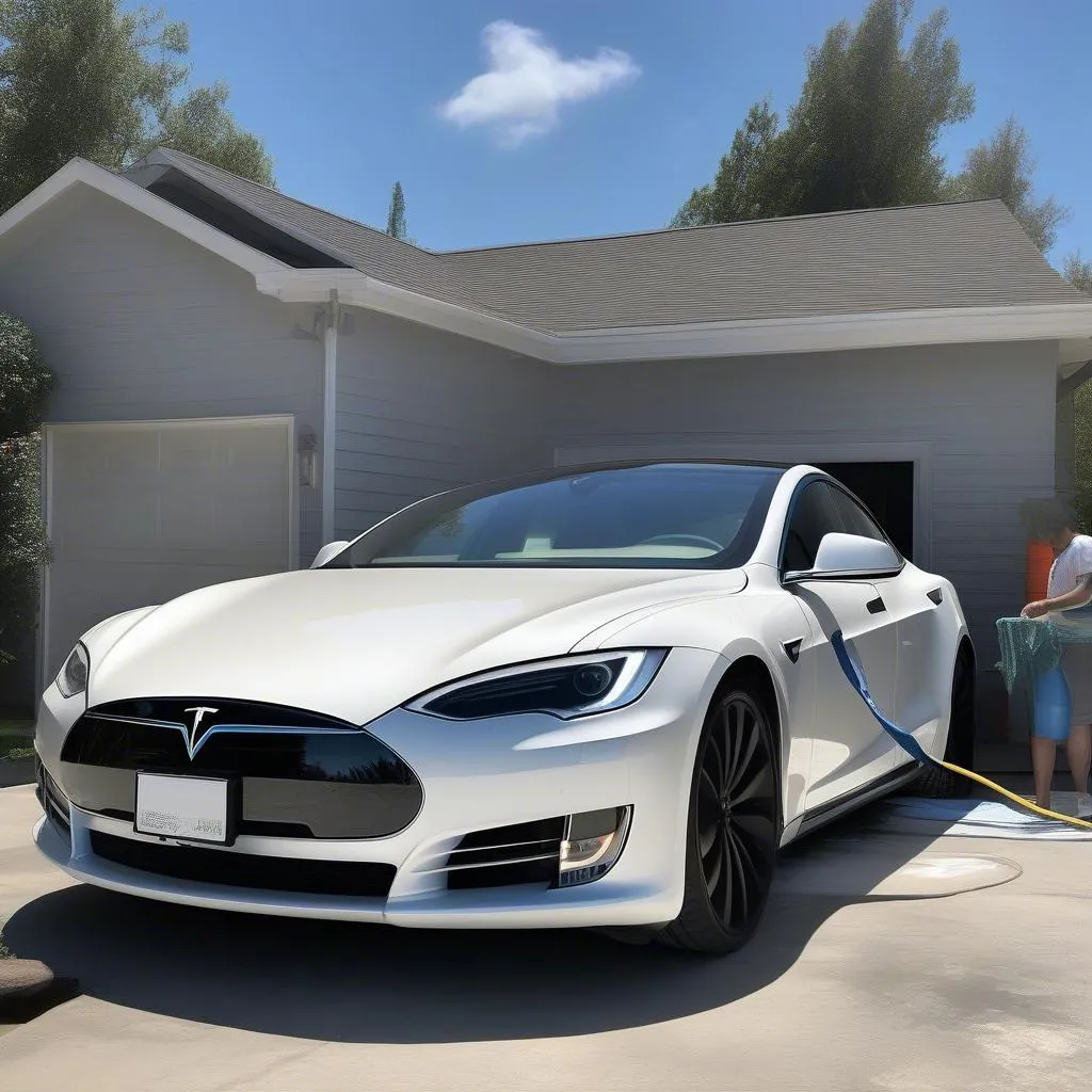 Tesla car wash