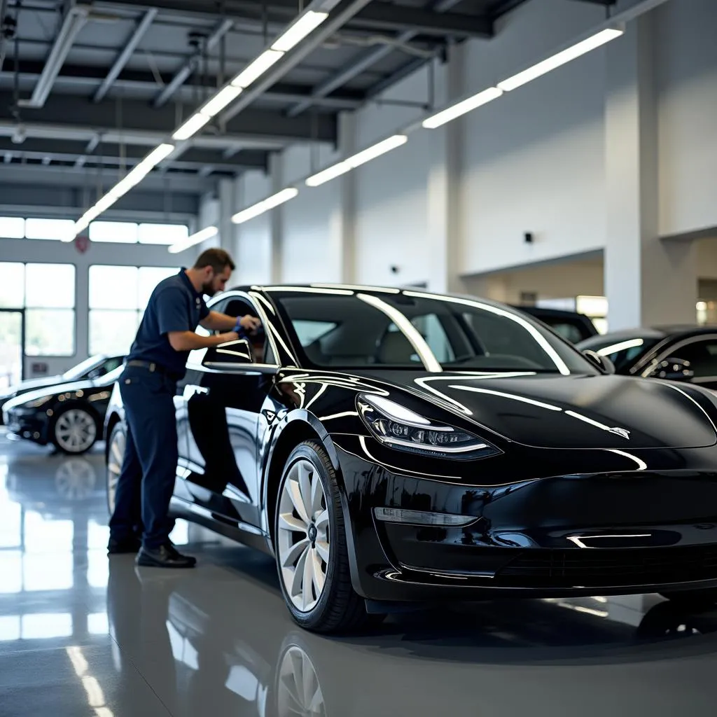 Inside a Modern Tesla Service Center