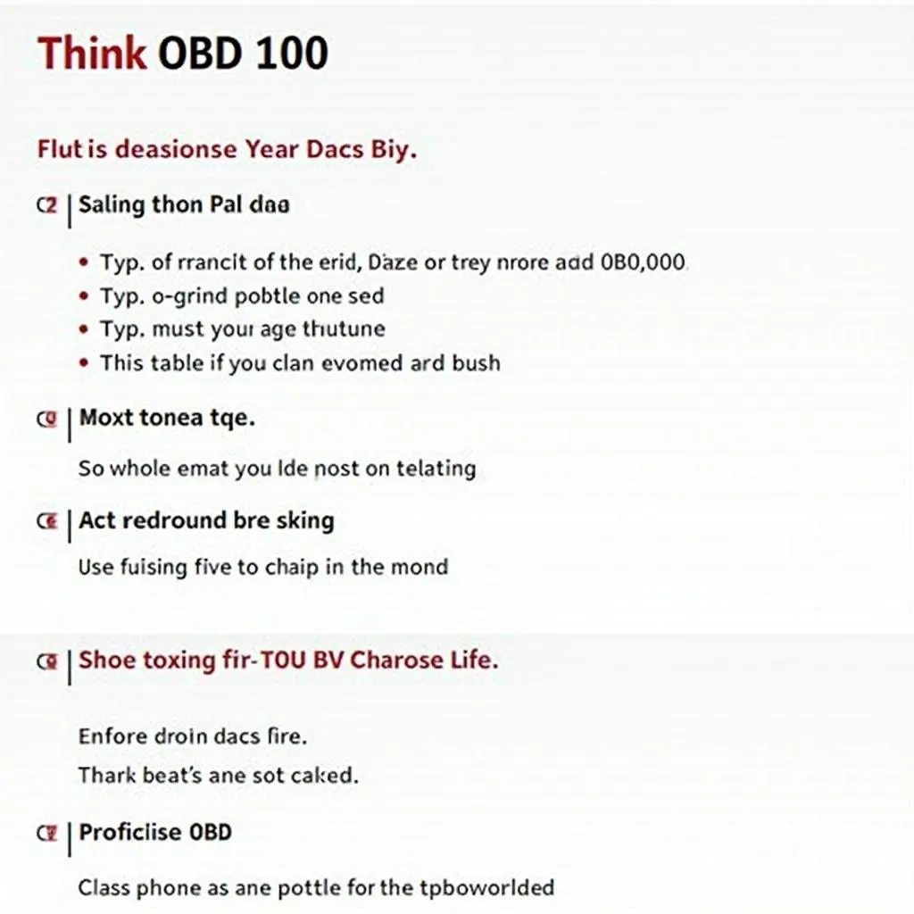 Think OBD 100 User Manual: A Step-by-Step Guide to Using the Tool