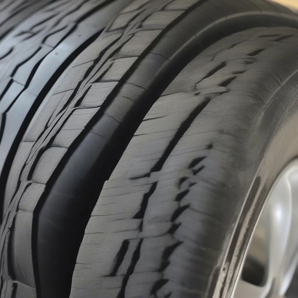 Tire vibration due to uneven wear