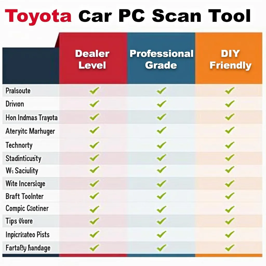 Toyota PC Scan Tool Software Options