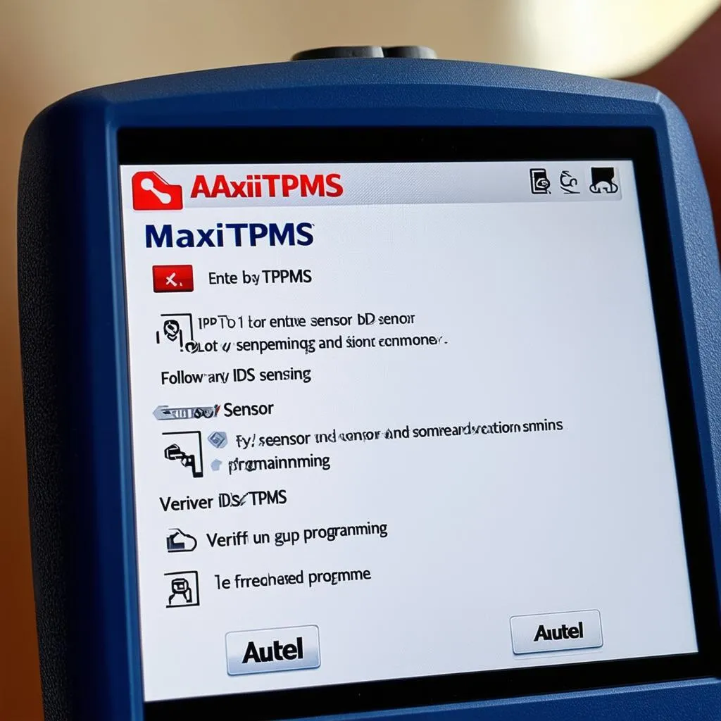 TPMS Sensor Programming Instructions