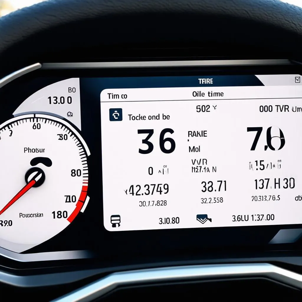 TPMS Sensor Readings on the Dashboard