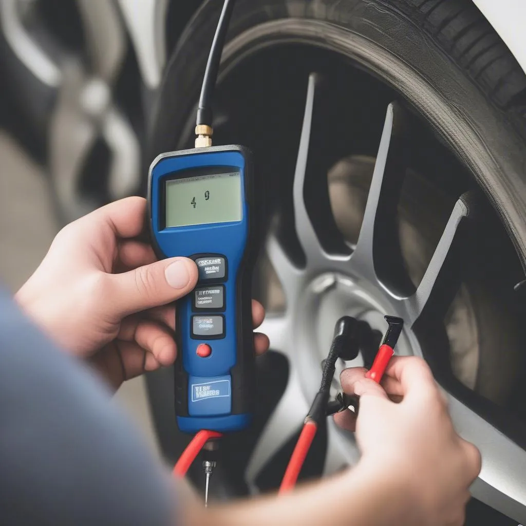 Tire pressure sensor calibration tool