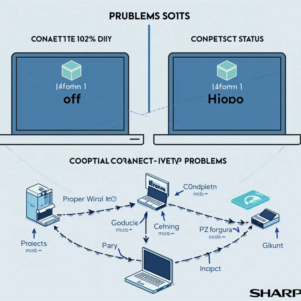 Troubleshooting printer connectivity using a Sharp network scan tool