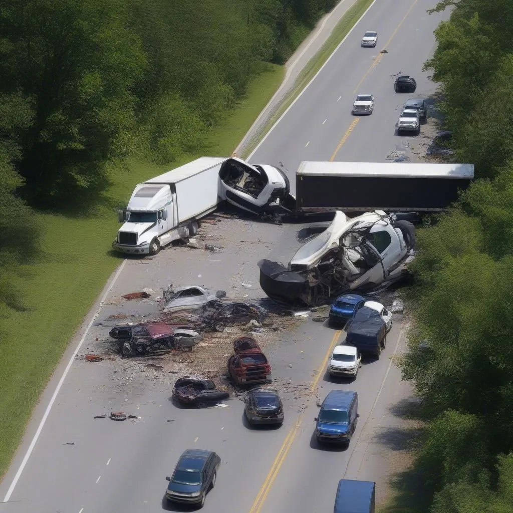 Shelbyville, TN Truck Accident Scene