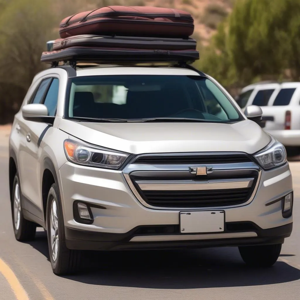 Tucson car rental with a roof rack for carrying luggage