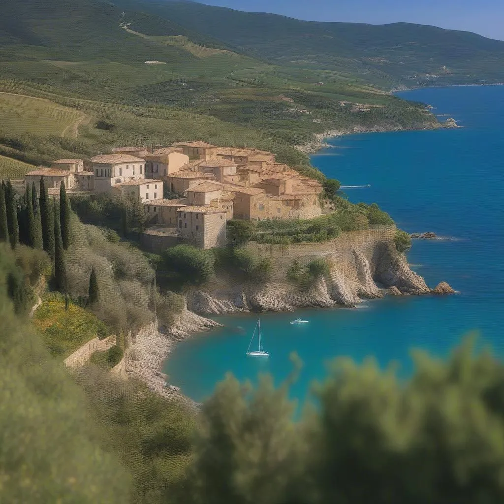 Scenic Drive Along the Tuscan Coastline