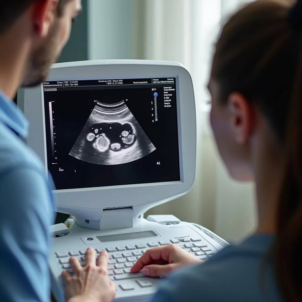 Ultrasound Machine in Use