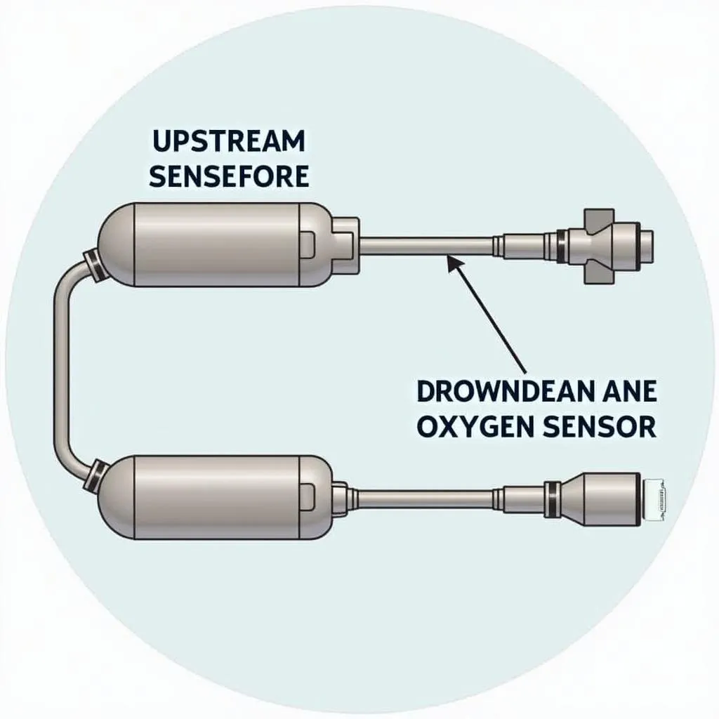 Upstream and Downstream O2 Sensor Locations in a Car