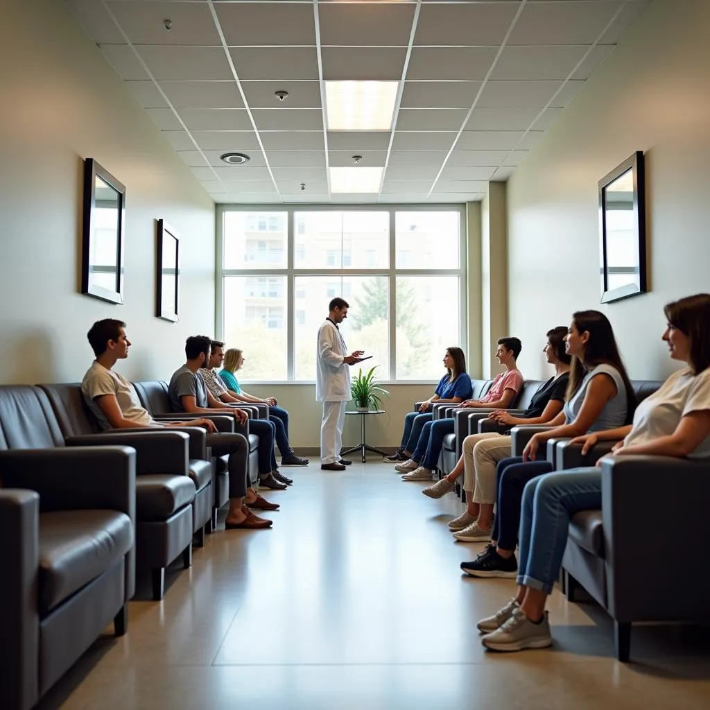 Waiting Room at an Urgent Care Center