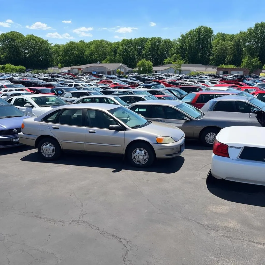 used car lot