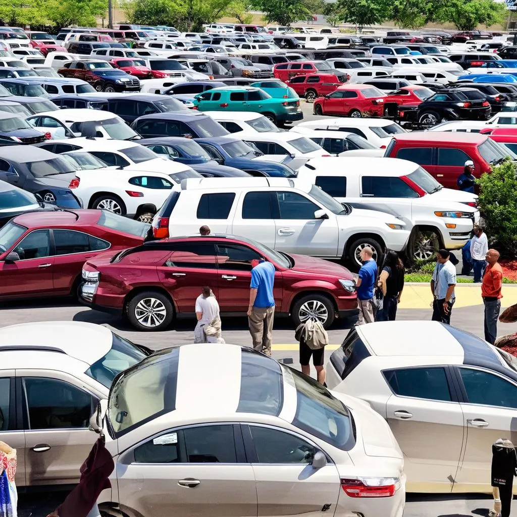 Used Car Lot in Houston