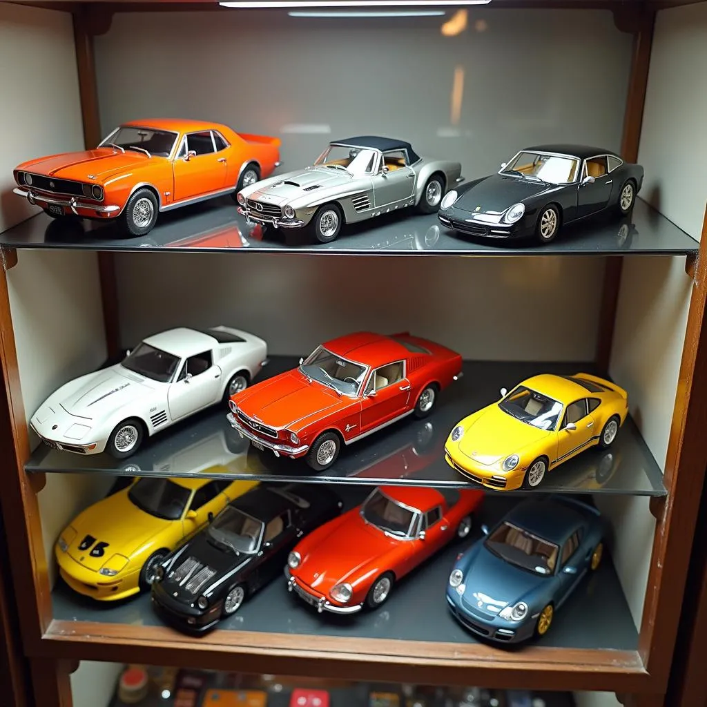 Different 1/20th Scale Model Cars