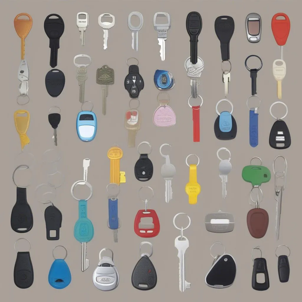 Car keys and fobs