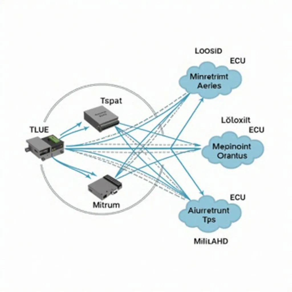 Vehicle Network Multiplexing Diagram