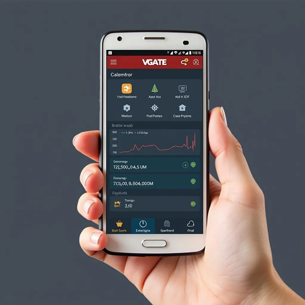 Vgate Scan Tool App Interface on Smartphone