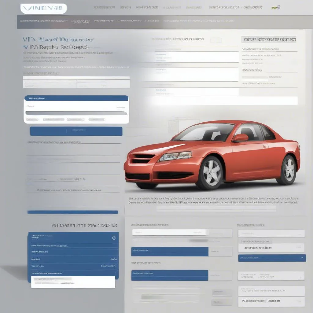 VIN check service for car history reports