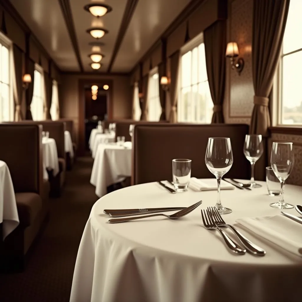 Vintage Dining Car Interior